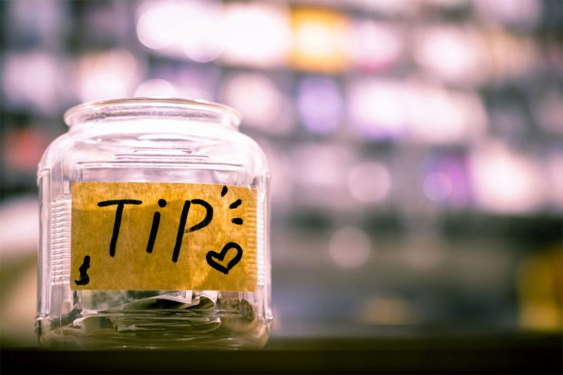 tips in the jar